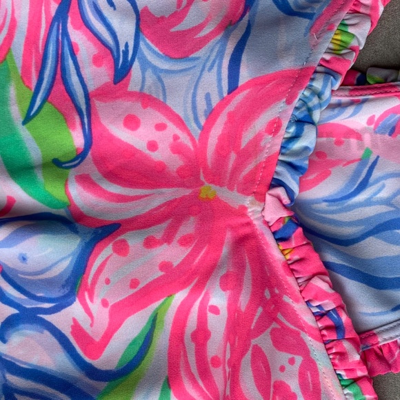 Lilly Pulitzer Ruffled Dusk Top Havana Cocktail XS - Picture 6 of 9